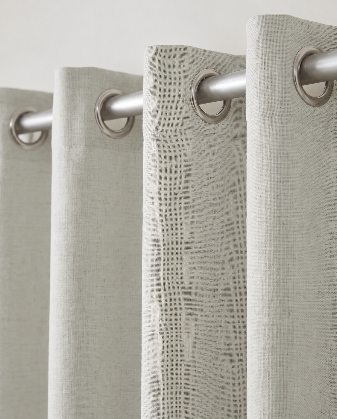 grommet beige detail — Ona color-reviewed styling visualization