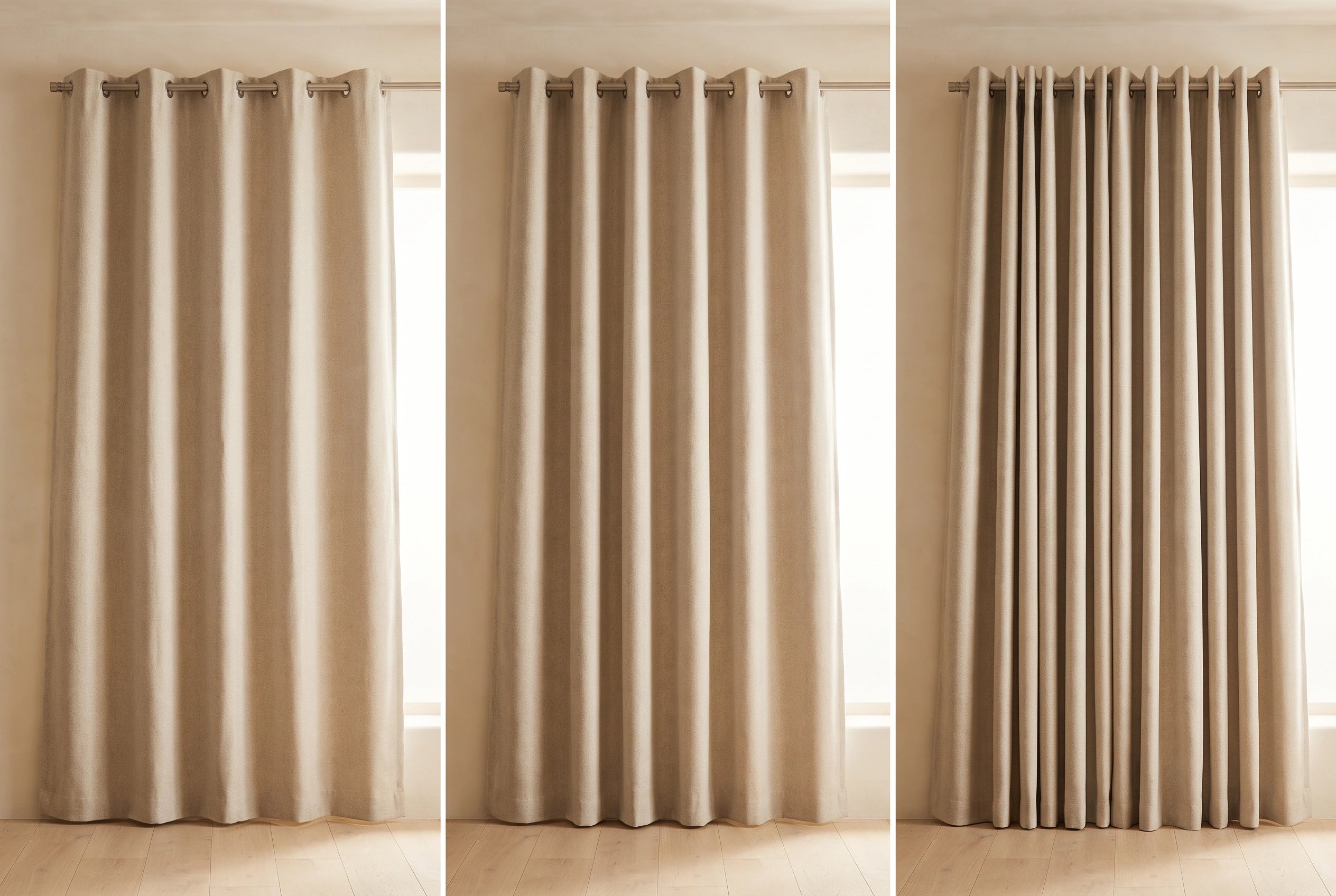 Light folds curtain fold styling example
